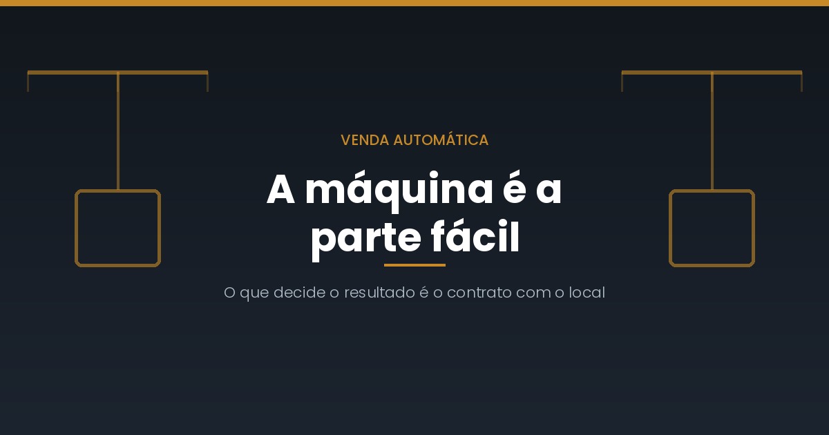 Máquinas de vending: o negócio, onde comprar e o que a lei exige
